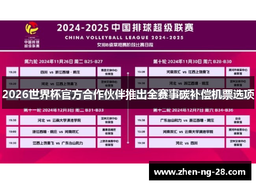 2026世界杯官方合作伙伴推出全赛事碳补偿机票选项 2026世界杯官方合作伙伴推出全赛事碳补偿机票选项